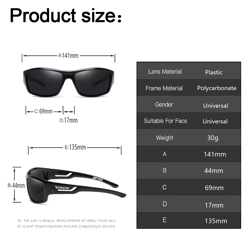 Polarized Sunglasses Men Designer HD Driving Sun Glasses Fashion Male Fishing Eyewear UV400 Gafas Dirt Bike Moto Car Drivers
