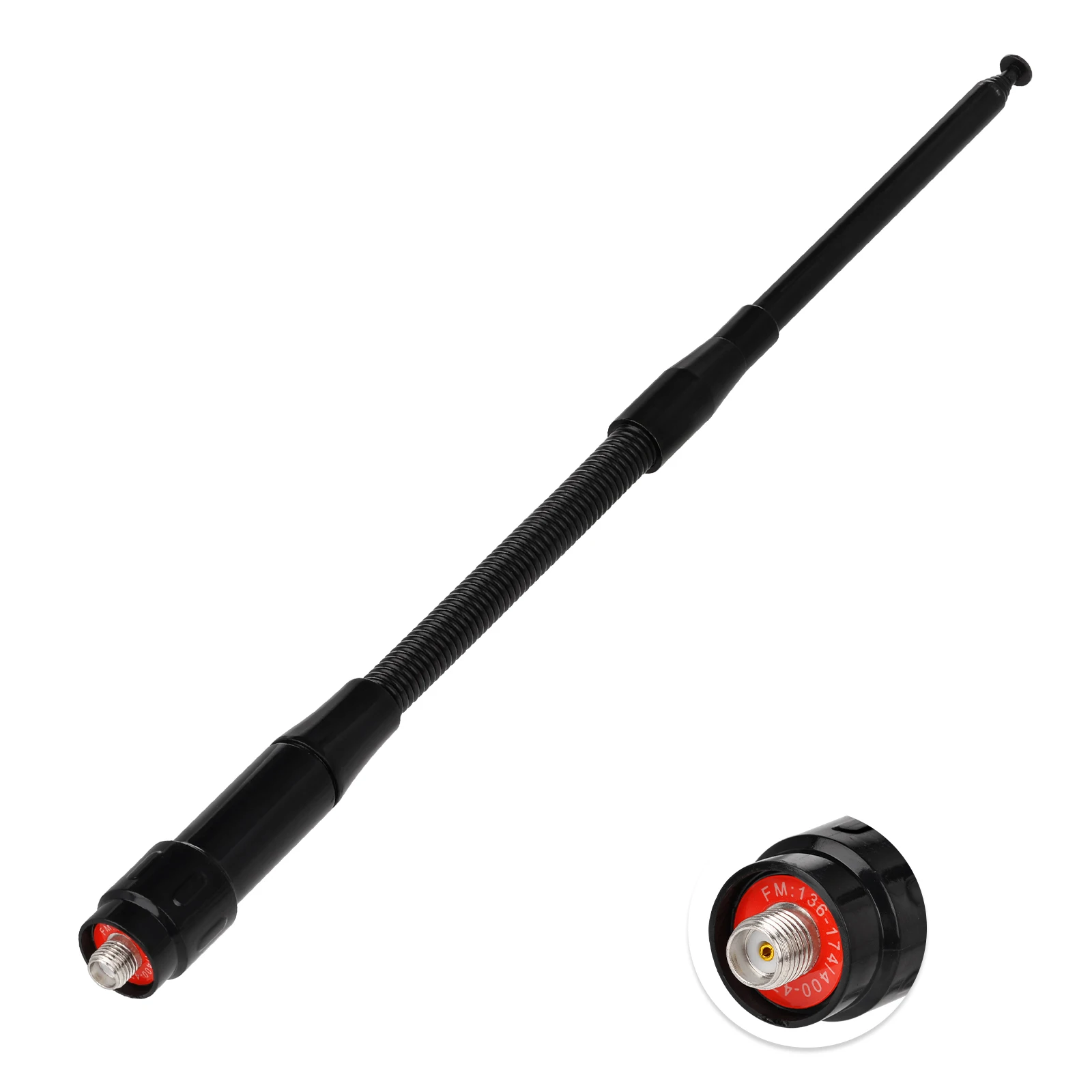 UHF VHF Handheld Radio Telescopic Antenna for Ham Radio