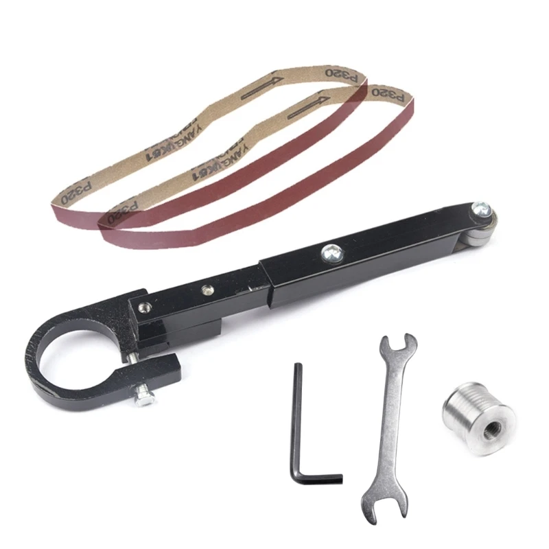 Electric Grinder to Belt Sander Sanding Adapter Pipe Belt Sander Modified Sand Machine for 100 125 Model