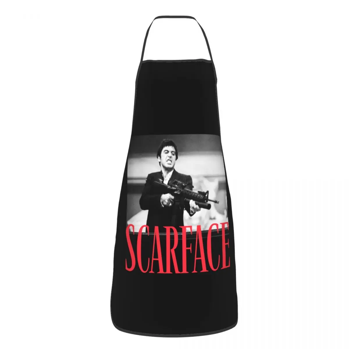 

Bib Scarface Tony Montana Big Guns Aprons Men Women Unisex Chef Cooking Kitchen Pacino Gangster Movie Tablier Cuisine Gardening