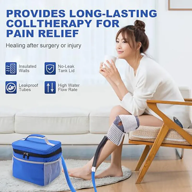 TRBS 1 Set Cold Therapy System Ice Machine System for ACL Knee Surgery Recovery - Quiet Pump, Flexible Kit, Portable 2