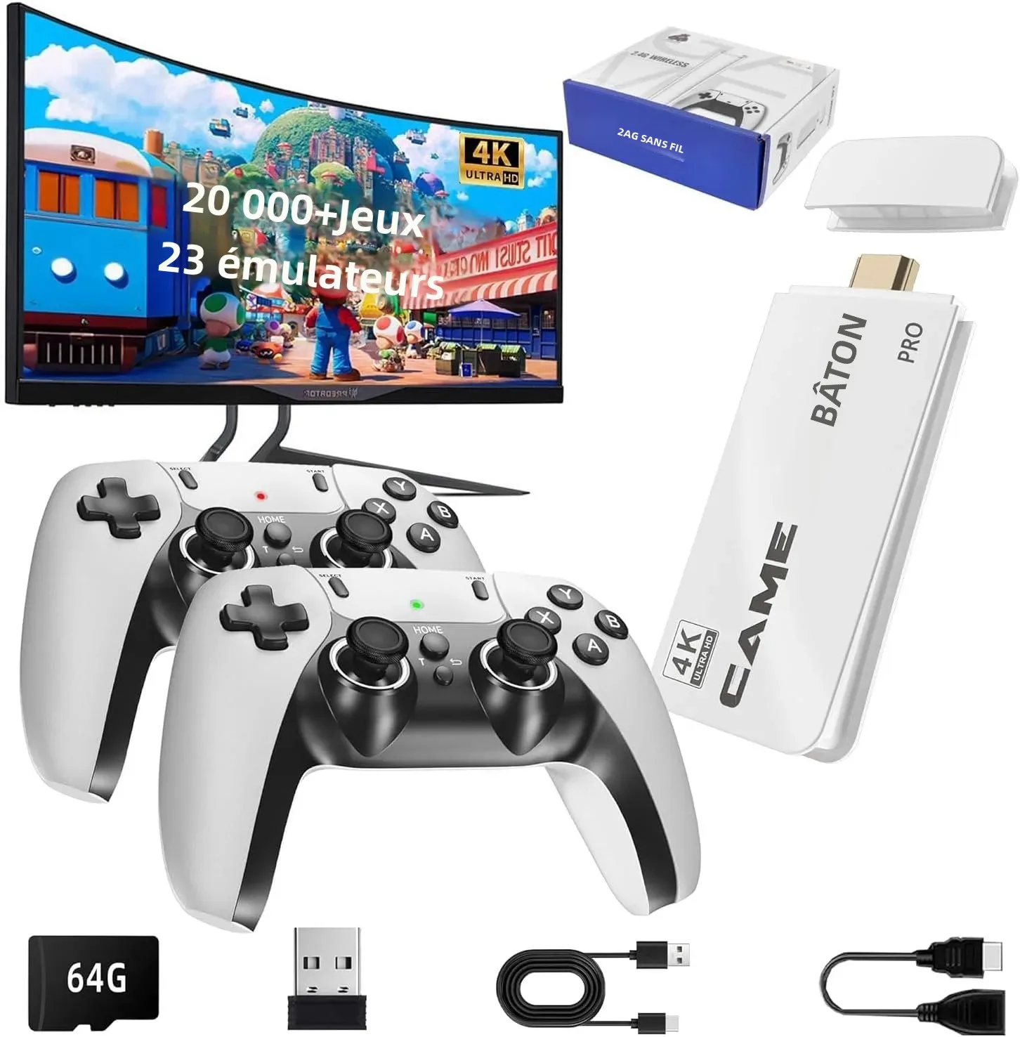 Linux-systeem, IPS-scherm, draagbaar, 64 GB of 128 GB, games, handheld game-videospeler, console_voghion.com