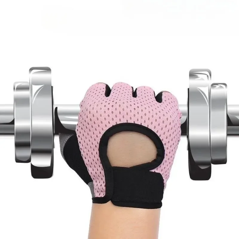 Cycling Fingerless Gloves Professional Gym Fitness Breathable Anti-Slip Women Men Half Finger Summer Fishing Female Bicycle Bike Sports Half Finger Gloves Cycling Gloves Sport Gloves