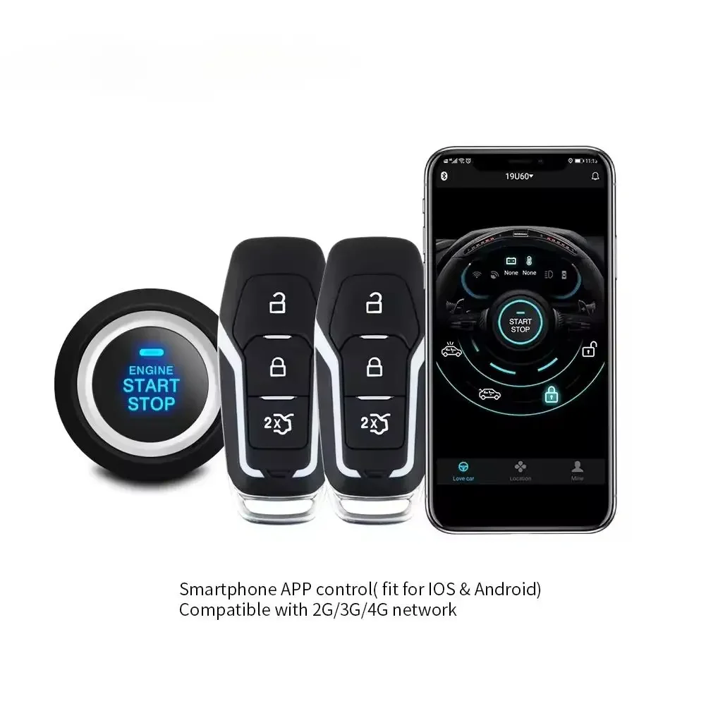 로드나비 차량 경보 시스템 앱 제어 IOS 안드로이드 4G 엔진 시동/정지 원격 엔진 시동 차량 GPS 추적기