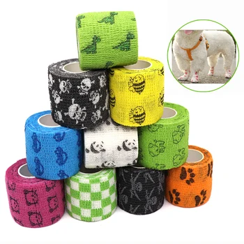 Pet Outing Tool For Preventing Foot Dirt Dog And Cat Self-adhesive Foot Covers Pet Supplies 6pcs Breathable Elastic Bandages 1