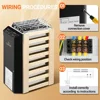 Indoor Sauna Stove 3KW 110V Timer Stainless Steel Electric Heater Temperature Control 6