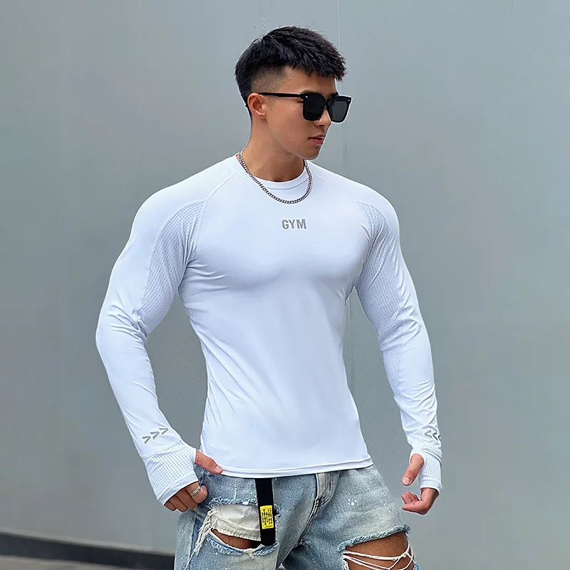 Compression Long Sleeve Men's Workout T Shirt - Men's Fitness Apparel,  Men's Sports & Fitness T Shirts, Vivinch