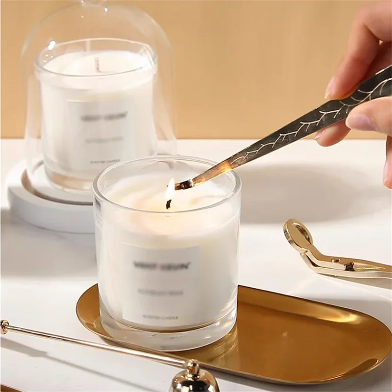 Candle Extinguishing Tool Candle Trimmer Wick Trimming Scissors/hook/candle Tray/candle Nursing Tool Stainless Steel candle wick trimmer candle damper candle snuffer