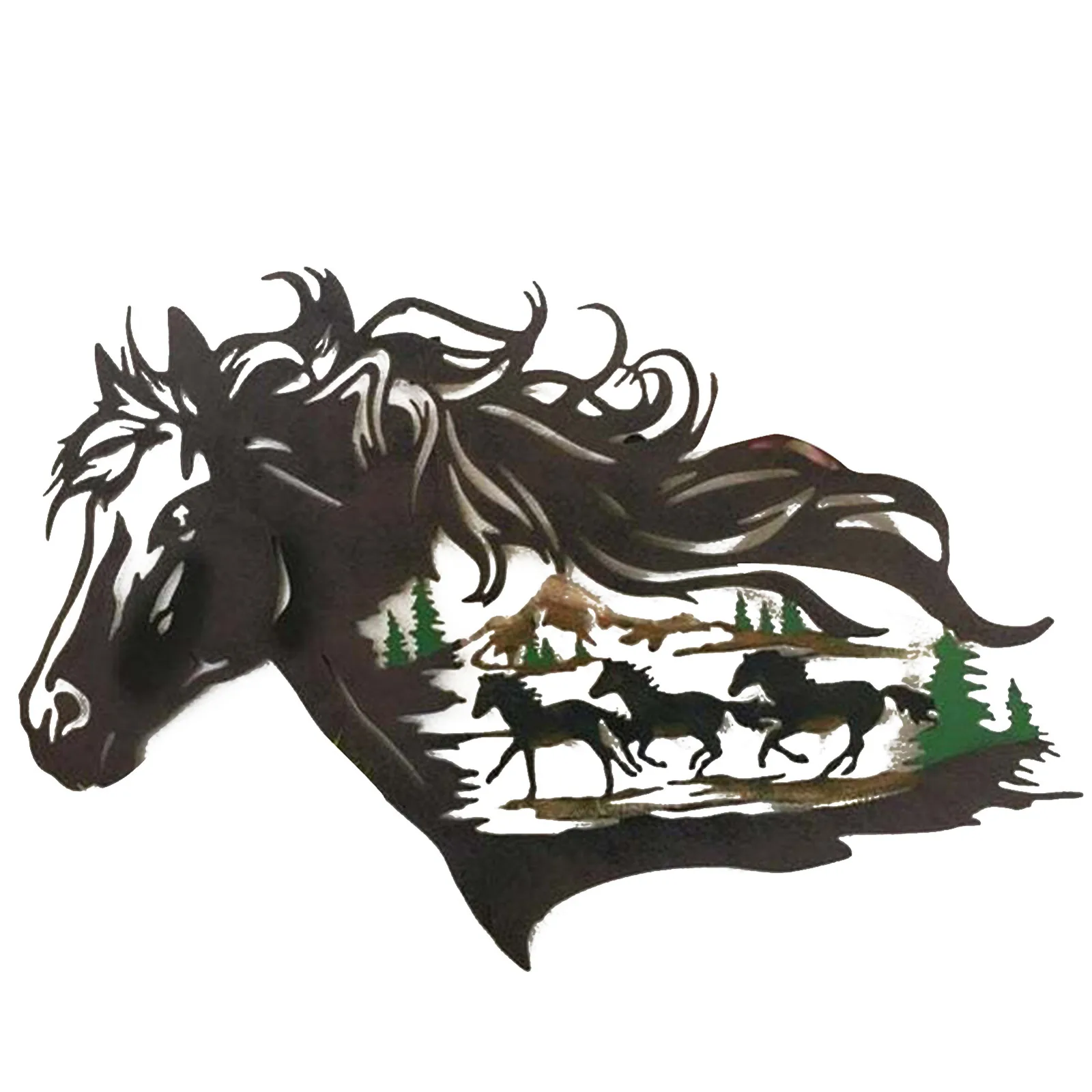 

Домашнее настенное украшение с изображением лошади, Современное украшение с изображением лошади для бега, художественное украшение для гостиной и спальни, декор для комнаты, стол