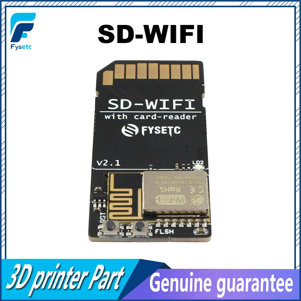 FYSETC SD-WIFI Pro with Card-Reader Module Run ESP webDev Onboard USB to Serial Chip Wireless Transmission For S6 F6 Turbo