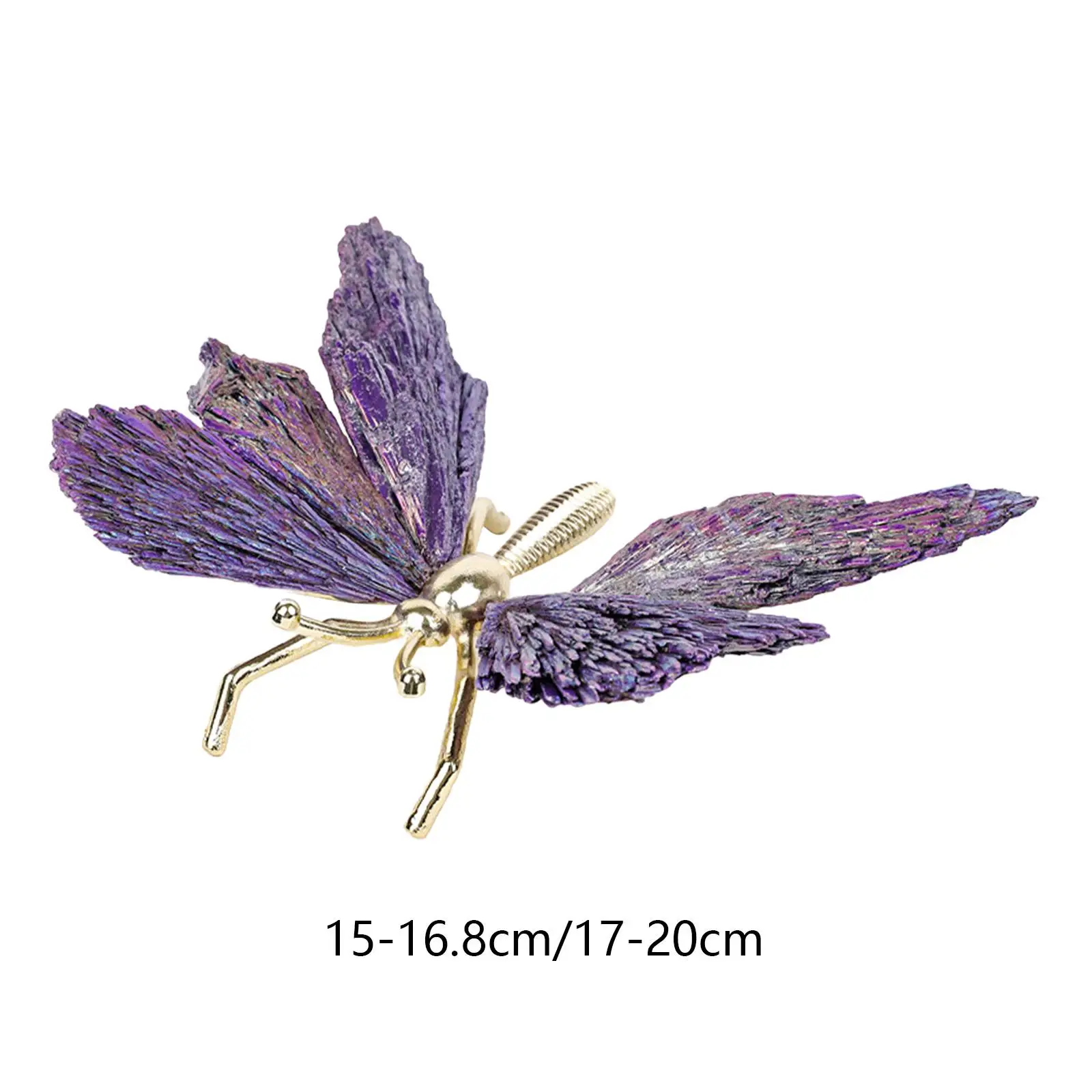 

Tourmaline Butterfly Ornaments Mini Collectibles Animal Statue Home Furnishings for Cafe Office Home Restaurant Celebration