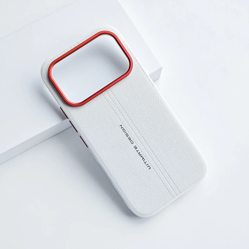 Premium Business PU Leather Case with Soft TPU Edge - Ultra Thin Cover