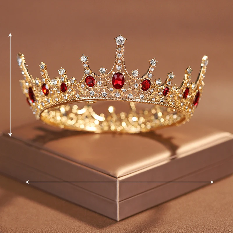 Hair Accessories Bridal Hair Accessories Baroque Style Tiara Bridal Wedding Round Crown or Birthday Princess Masquerade Costume Party & Photography-Elegant Full Round