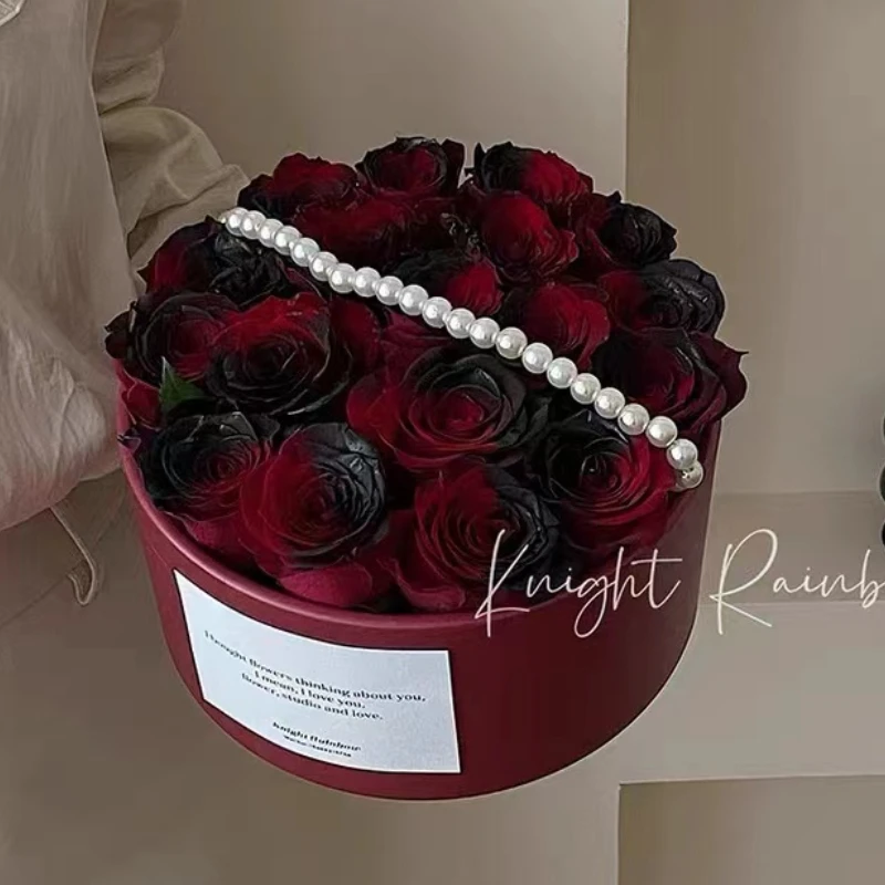 velvet flower hat box