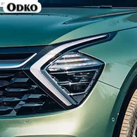 For Kia Sportage NQ5 2022 Present Pcs Car Headlight Protective Film Headlamp Restoration Transparent Black TPU Sticker 4