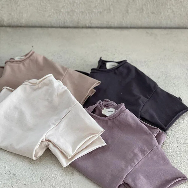 Summer Infant Baby Boys Girl Tee Soft Breathable Cotton Cozy Toddler White/black/brown T-Shirt Short Sleeve Kids Tops