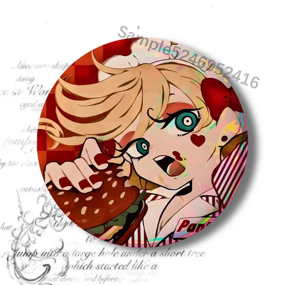 P-Panty Stocking PaSwG PSG 레이저 배지 크리에이티브 핀 브로치 가방 의류 모자 장식 선물 팬 수집 액세서리 라펠 핀