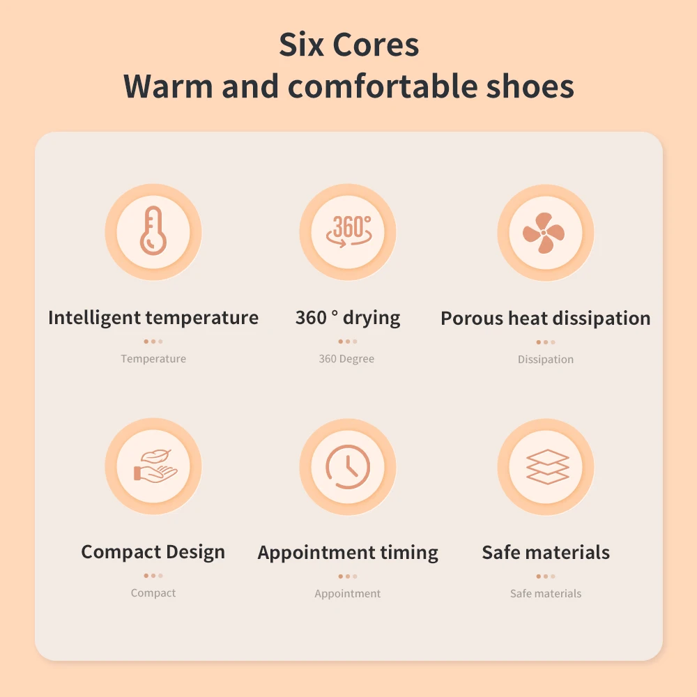 Household Shoe Dryer with Heater Deodorizer Electric Timing USB Shoe Warmer Air Drying for Rainy Dehumidifier Boot Socks Dryer 3