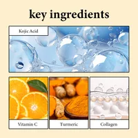 Savon artisanal au curcuma, citron, gingembre et acide kojique, 100g, 1/4 de barre, pour une peau éclatante, exfoliant et éclaircissant 3