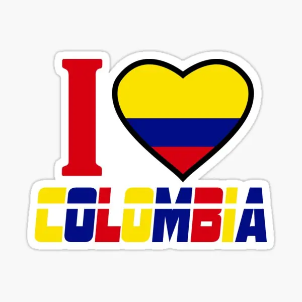 WADORN 5 Adesivi Auto Riflettenti Colombia Della Pace – Colomba, Ramo D'Ulivo E Cuore – Vinile Impermeabile