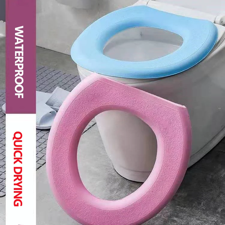 

Sticky Toilet Mat EVA Waterproof Toilet Seat Universal Reusable Nightstool Cover Bathroom Accessories Decor Bathroom WC Cover