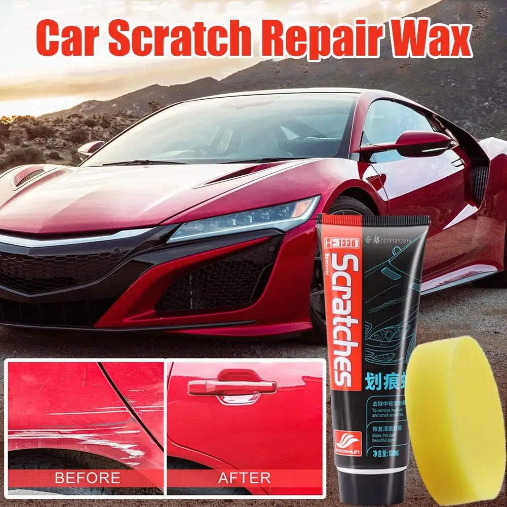 Scratch Repair Wax For Car Universal Non-toxic Car Scratches Repair  Polishing Wax With Sponge Anti Scratch Car Accessories - AliExpress