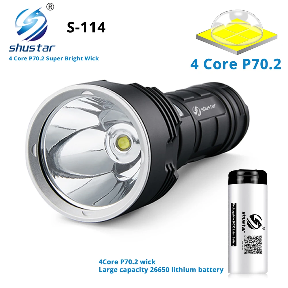 Acheter Lampe de poche LED la plus puissante XM-L2 XHP70, éclairage  extérieur, torche tactique, Rechargeable par USB, étanche, lanterne Ultra  lumineuse