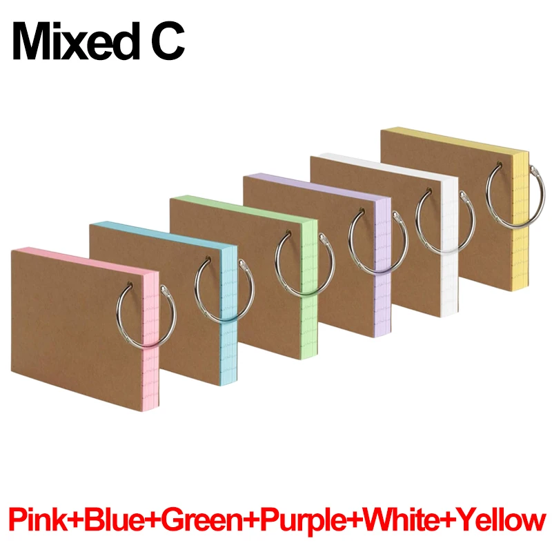 Vibrant Ruled Notecard Set with Binder Ring