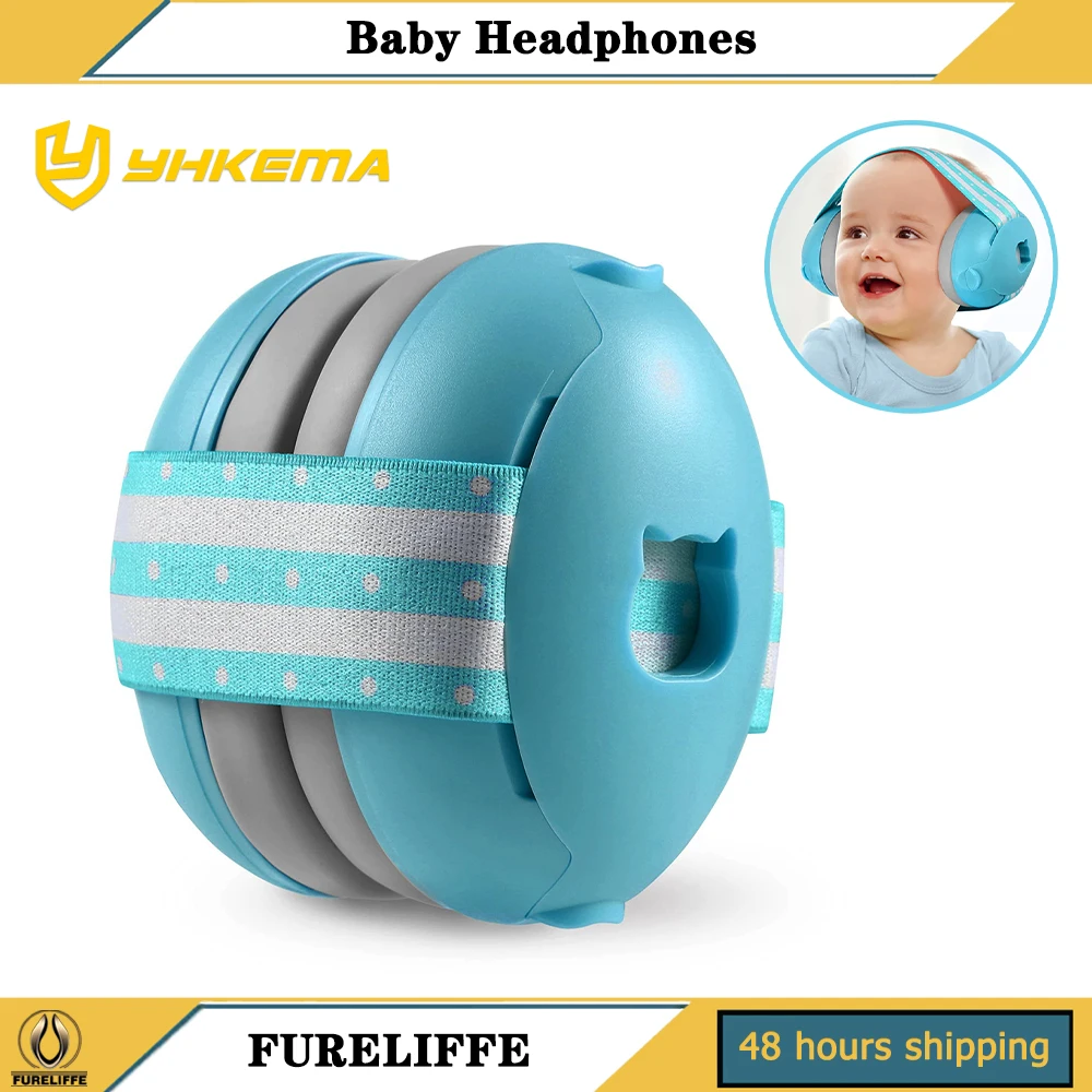 YHKEMA Baby Noise Canceling Ear Muffs Adjustable Headphones for Infant Ages 0-3 Years Baby Ear Protection Helps Improves Sleep