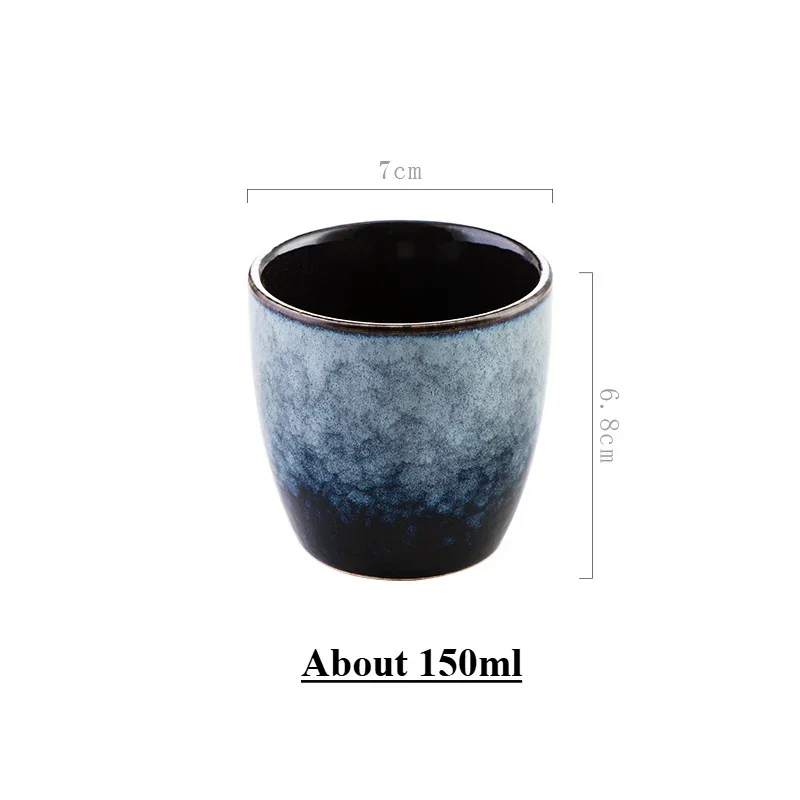 Japanese Ceramic TeaCup Stoneware Mug Soup Cup for Tea Ceremony Minimalist Style