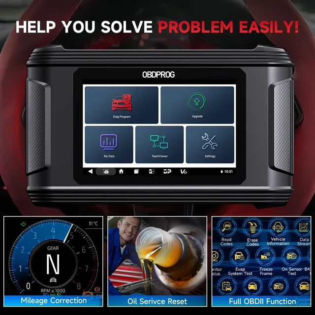 OBDPROG M500 Cluster Calibration Professional OBD2 Instrument Adjustment Tools Oil Reset Code Reader OBD 2 Auto Diagnostic Tools 4
