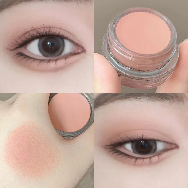 Peach Pink Eyeshadow Cream Waterproof Matte Silky Smooth Eye Shadow Pigment Monochrome Long Lasting Nude Brown Eyeshadow Makeup eye shadow