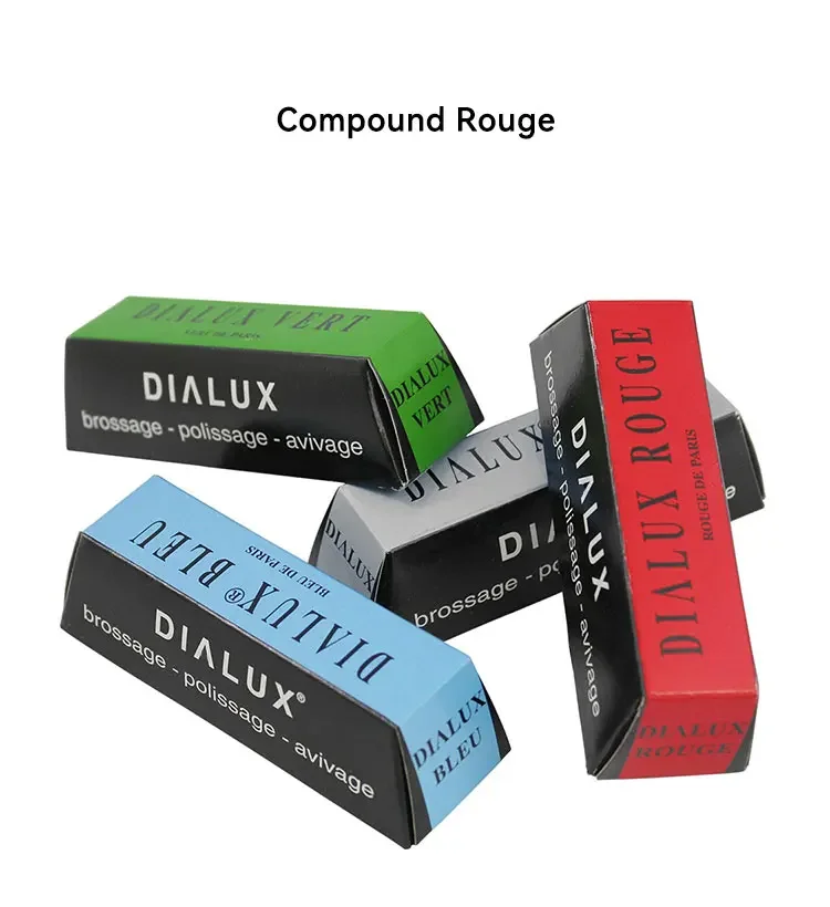 Barra De Pulido Dialux Vert Para Metales Blancos - Compuesto Francés, Joyería, Plata, Aluminio