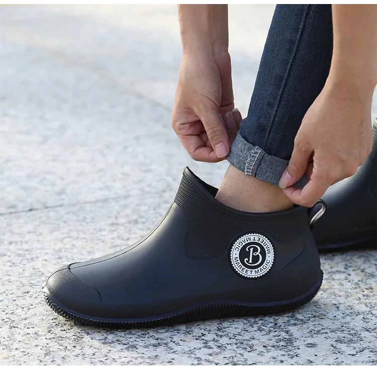 Chaussures aquatiques couple anti-dérapantes imperméables légères bottes de pluie unisexe