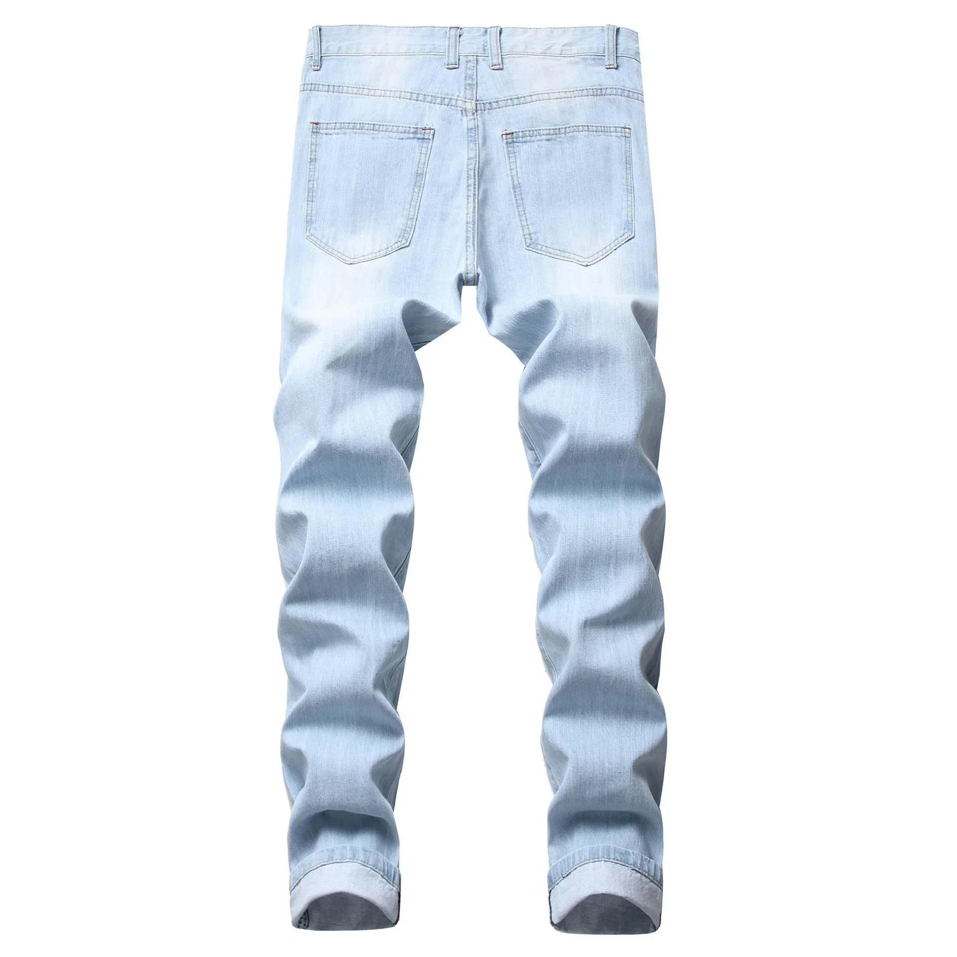 PlatiNum Light Blue Denim Jeans Detail 1