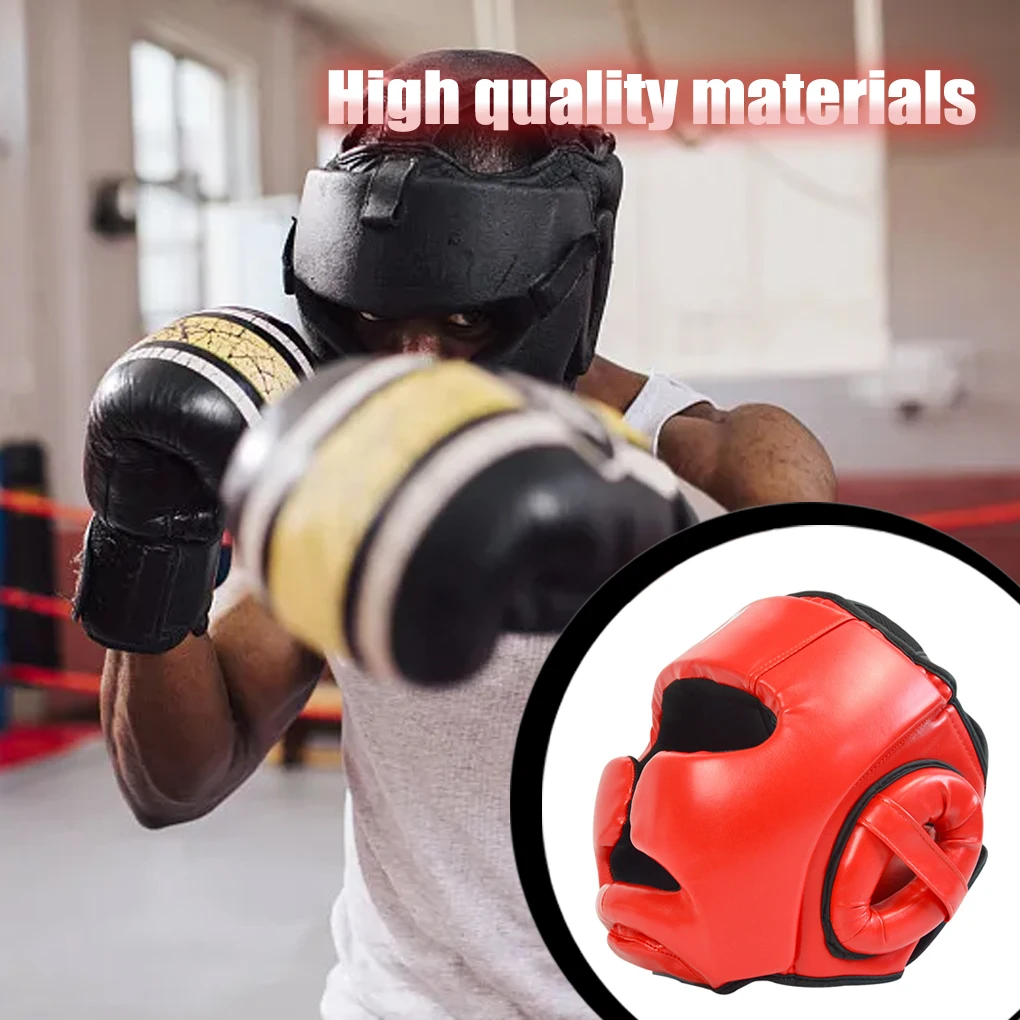 

Защитный шлем для бокса Muay Thai, комплексная защита с утолщенным лбом