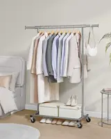 SONGMICS dresses stand, coat rack stand on castors, can be loaded up to 90 kg 2