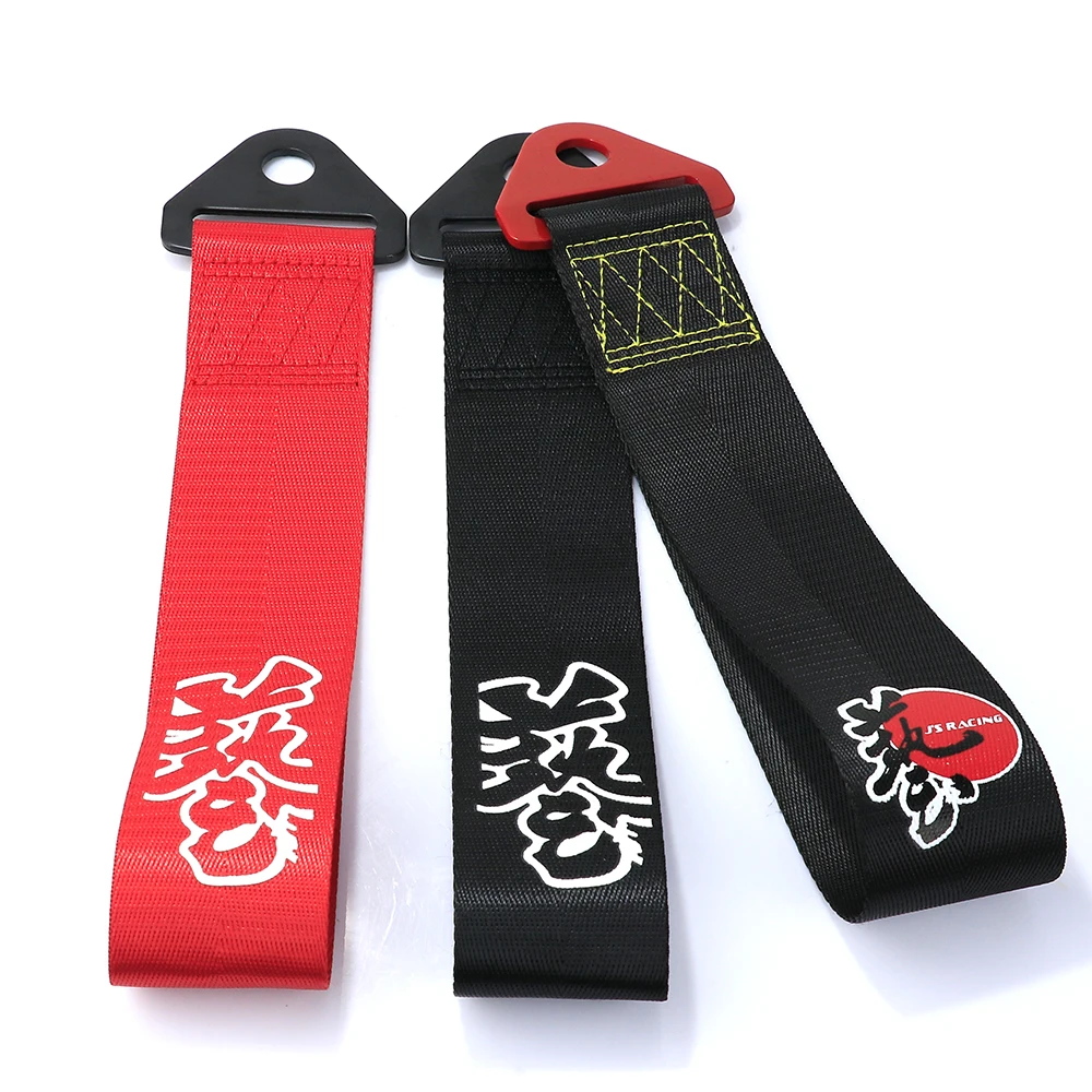 JDM styling Racing Car Ropes Hook Towing Tow Strap For Honda TOYOTA Mitsubishi etc. car towing strap