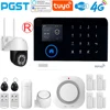 PGST 4G WiFi GSM security alarm system with door sensor and Tuya Applicac alarm, intelligent home alarm PG-103 1