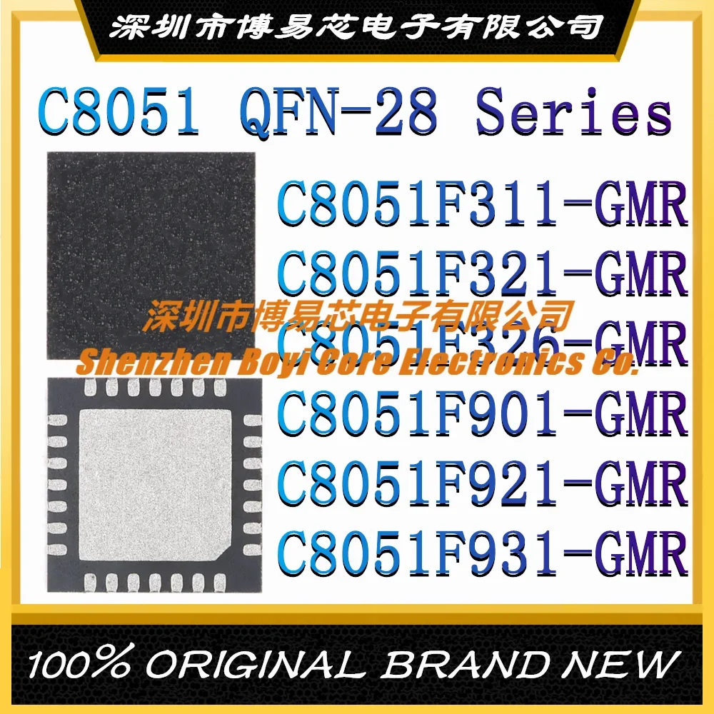 

C8051F311-GMR C8051F321-GMR C8051F326-GMR C8051F901-GMR C8051F921-GMR C8051F931-GMR Microcontroller (MCU/MPU/SOC) IC Chip QFN-28