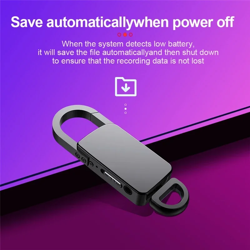 Mini Recorder Keychain Voice Recorder Hidden Dictaphone Device Sound 4-128G Key Chain Digital Small Voice Dictaphone Mp3 Player voice recorder