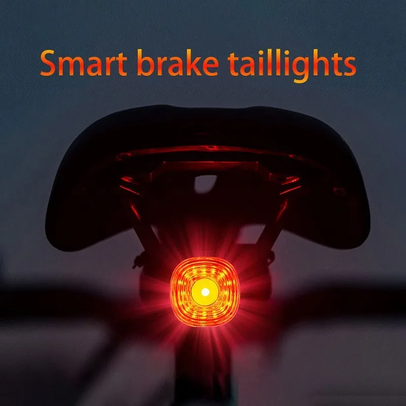 ZK30 Smart Bicycle Brake Light IPx6 Taillight TypeC Bike Tail Rear