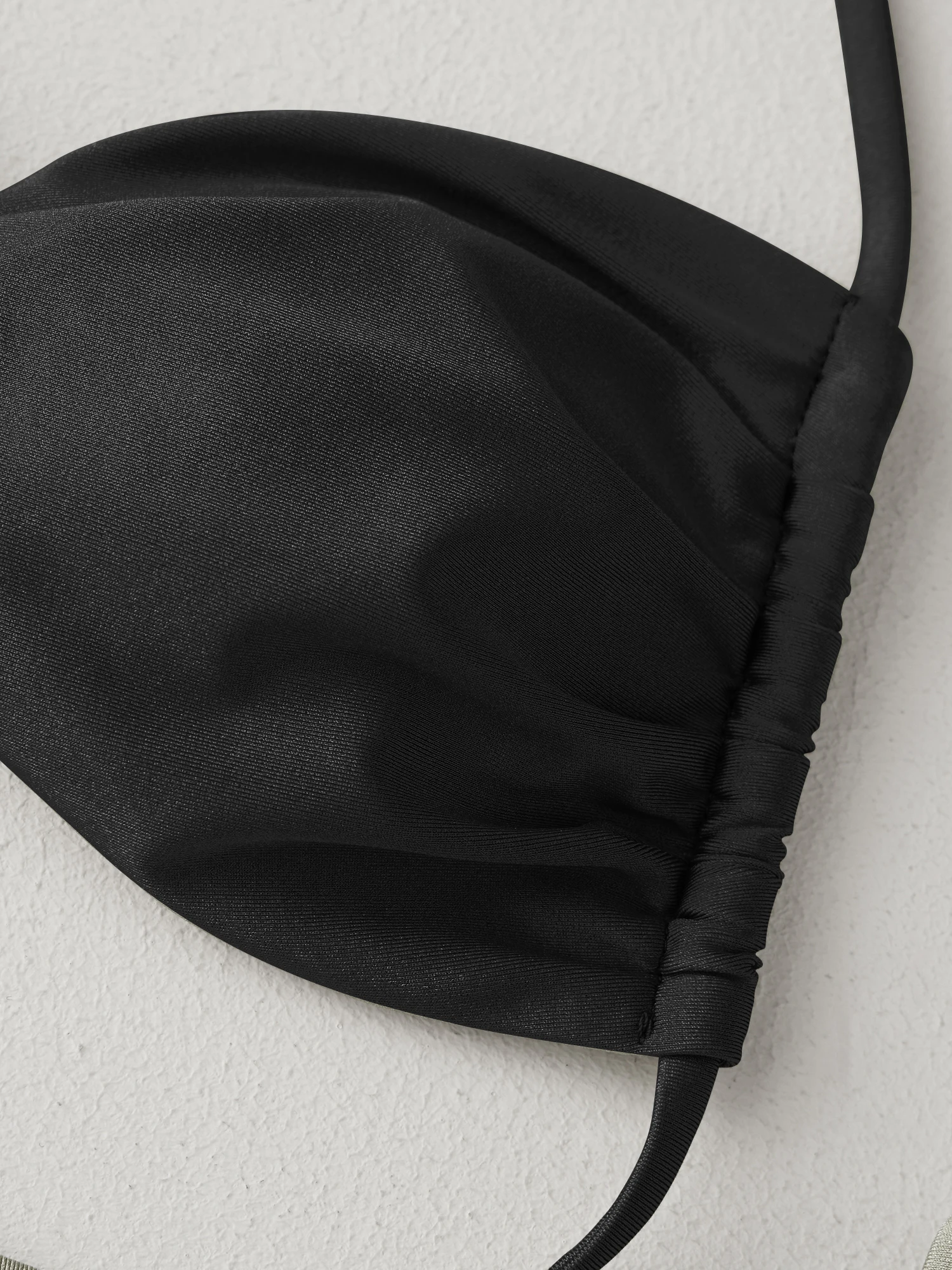 Women s Two Piece Swimsuits with Sleeveless Halter Neck Metal Circle Bra and Low Waist Thong Bottoms for a Stylish Beach Look