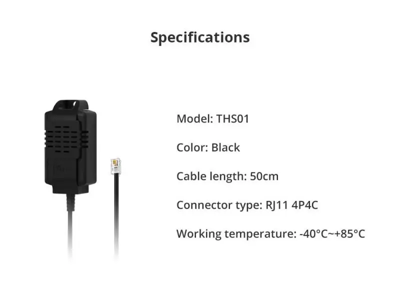 Sonoff RL560 Temperature Humidity Sensor Extension Cable 5M RJ9 4P4C Smart Home Assistant Outdoor Transmission Line