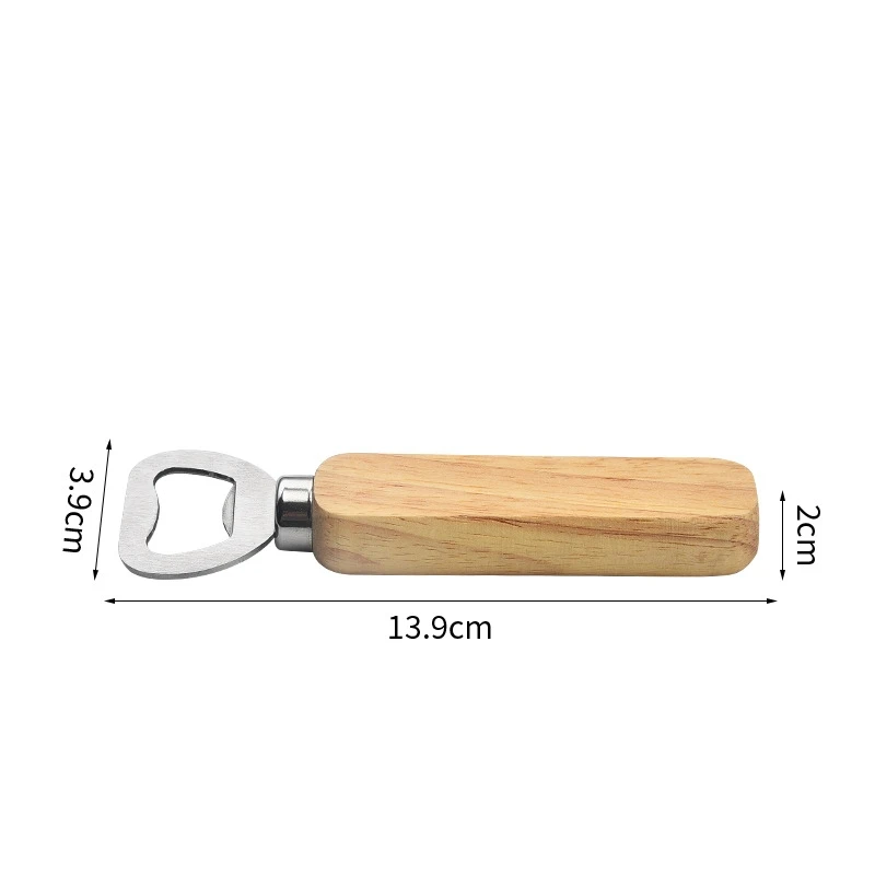 20pcs Wood Handle Handheld Bartender Bottle Opener