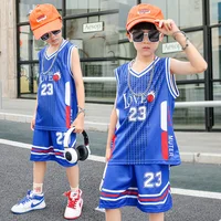 Uniforme d'entraînement d'équipe pour enfants, maillot de basket-ball pour enfants, chemise confortable pour garçons et filles, survêtements sportifs pour enfants, séchage rapide 5
