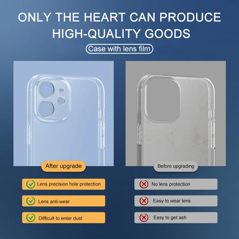 Clear Phone Case For iPhone 11 12 13 14 Pro Max Case Silicone Soft Cover For iPhone 13 Mini X XS Max XR 8 7 Plus 5 SE Back Cover - Image 3