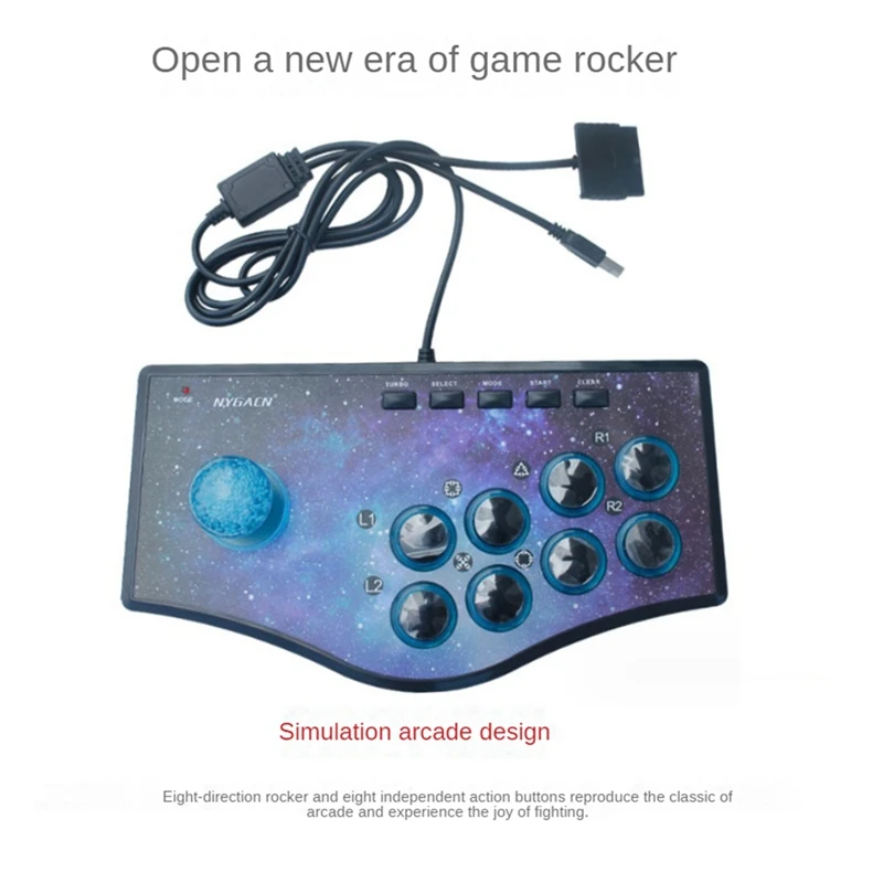 NYGACN USB Arcade Fight Stick Street Fighting Joystick