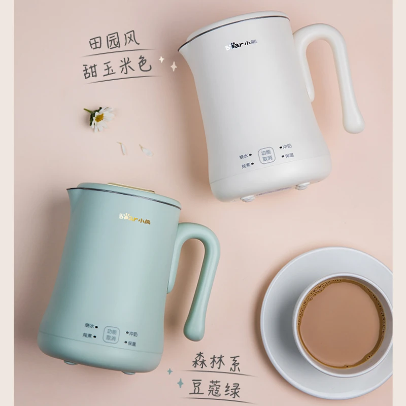 Electric kettle travel portable small mini convenient household  boiling water constant temperature insulation integrated 20 rolls of multi function sticky tabs convenient page markers portable book tabs highlight tapes