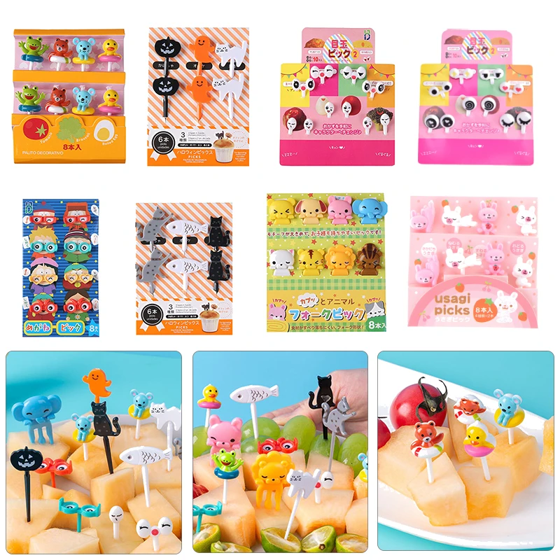 Mini Fruit Forks Toothpick Picks Dessert Snack Decoration